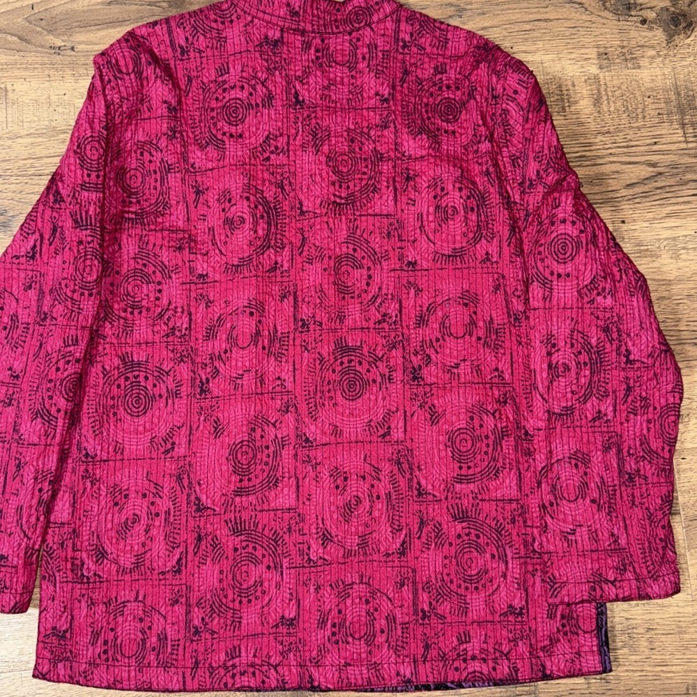 Red Button-Up Jacket - Picture 8 of 9